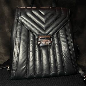 Black leather Michael Kors, backpack